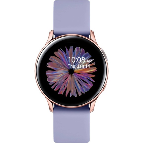 Samsung - SM-R830NADAXAR Galaxy Watch Active2 40mm Aluminum - Violet - Picture 1 of 11